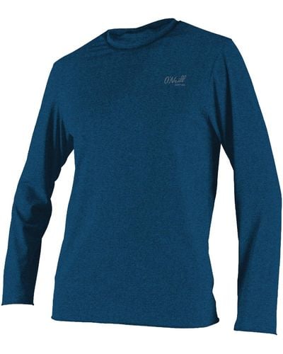 O'neill Sportswear Rash Guard Blueprint L/S Sun Shirt DEEP SEA S - Blau