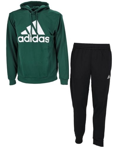 adidas Sportswear French Terry Hooded Track Suit Chándal - Verde