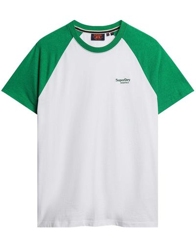 Superdry Essential Logo Baseball Tshirt T-shirt - Green