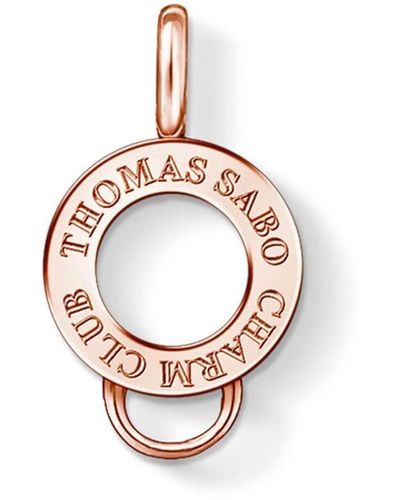 Thomas Sabo Porta Charm da Donna Argento Sterling 925 - Bianco