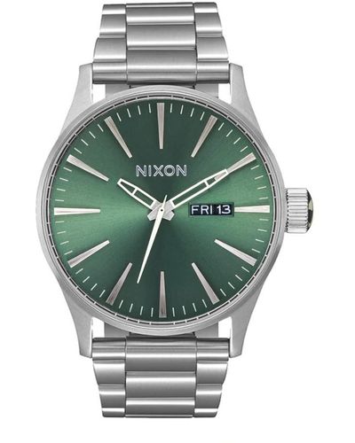 Nixon Analog Japanisches Miyota-Quarzuhrwerk Uhr mit Edelstahl Armband A356-5072-00 - Grün