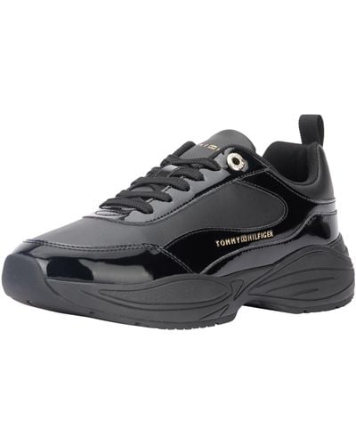 Tommy Hilfiger S Chunky Runner Patent FW0FW07867 - Negro
