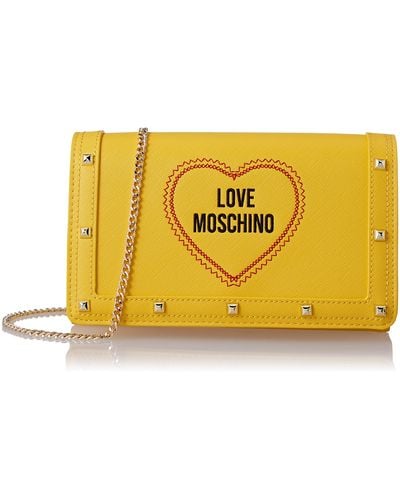 Love Moschino Borsa A Spalla Shoulder Bag - Yellow