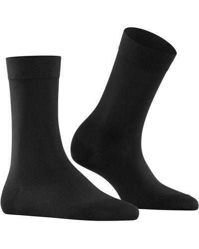 FALKE Socken Cotton Touch W SO Baumwolle einfarbig 1 Paar - Schwarz