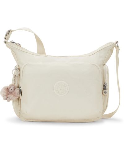 Kipling S Gabb Crossbody Bag With Adjustable Straps Beige Pear Large Beige Pearl I3945-3ka - White