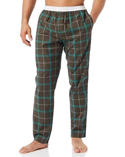 Calvin Klein Sleep Pant Pantaln de Pijama - Verde