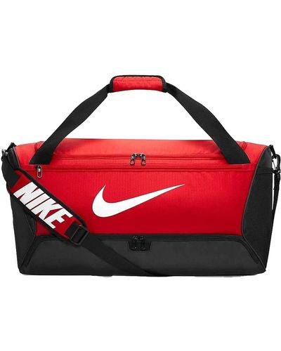 Nike Brasilia 9.5 Sac de sport en polyester Rouge/rouge