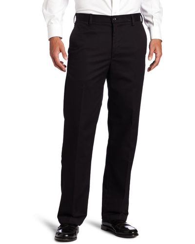 Izod American Chino Flat-front Straight-fit Pants - Black