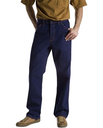 Dickies Mens Regular-fit Five-pocket Jeans - Blue