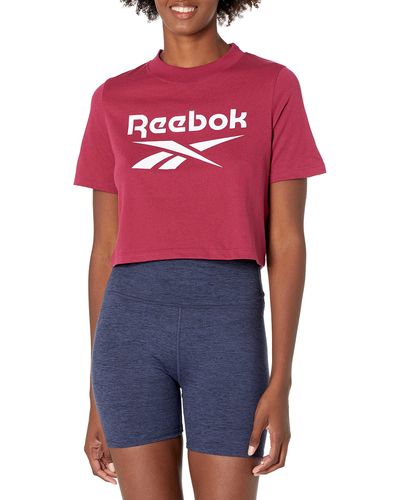 Reebok Crop Tee T-shirt - Red