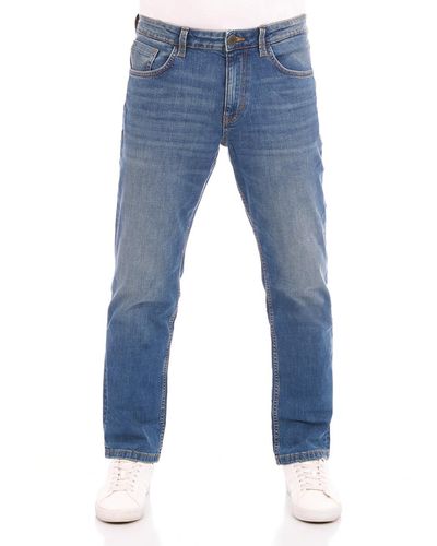 Tom Tailor Jeans Marvin Straight Fit Jeanshose Hose Denim Stretch Baumwolle Blau w34