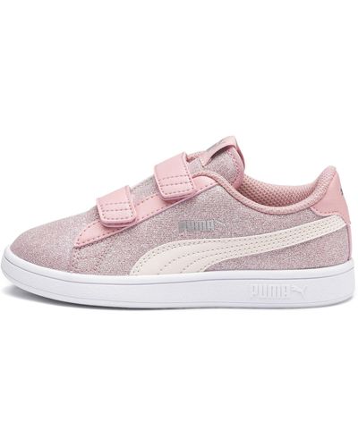 PUMA Smash V2 Glitz Glam V Ps Sneaker - Pink