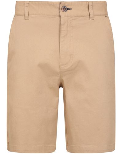 Mountain Warehouse Organic Woods Chino Shorts - Leicht, atmungsaktiv, LSF 50, viele Taschen, Kurze Hose - Ideal für - Natur