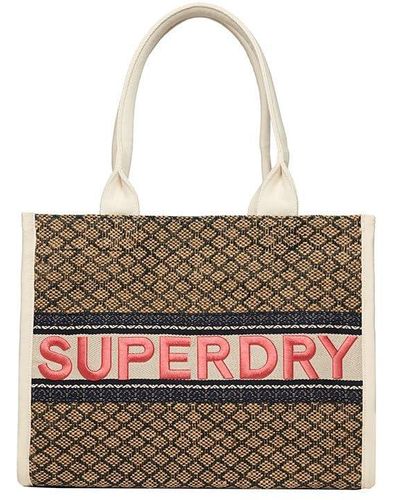 Superdry Luxe Tote Bag - White