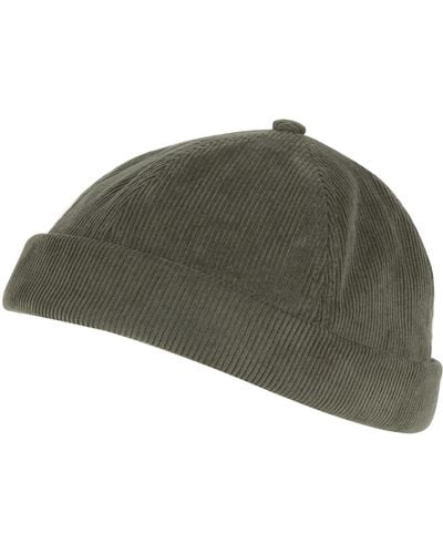 New Balance , , Washed Corduroy Docker Hat, 6-panel Silhouette, For Casual Everday Wear, One Size Fits Most, Deep Olive Green