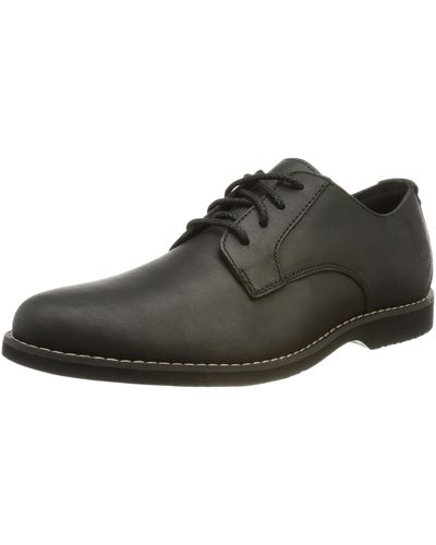 Timberland Woodhull Leather Oxford Basic Oxford plano para Hombre - Negro
