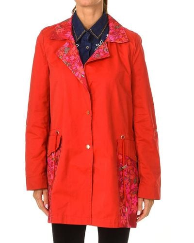 Desigual Trench Delphine da donna - Rosso