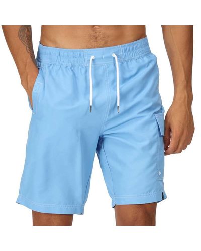 Regatta S Hotham Iv Quick Drying Swimming Board Shorts - Blue