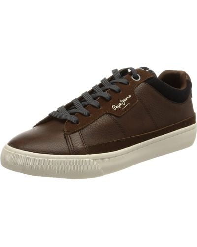 Pepe Jeans Barry Smart Trainer - Brown