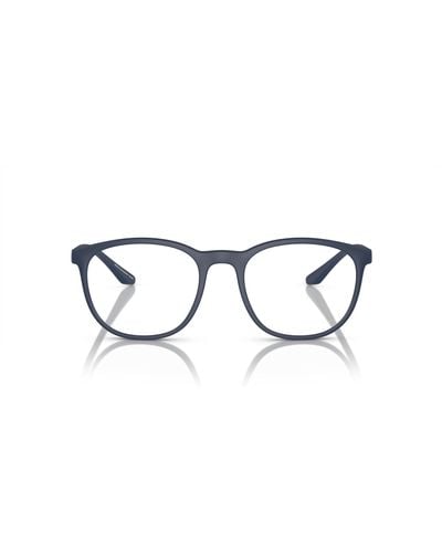 Emporio Armani Ea3229 Round Prescription Eyewear Frames - Black