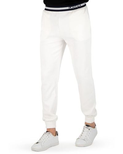 Lacoste Pantalon de pyjama pour homme 3H9952 - Blanc