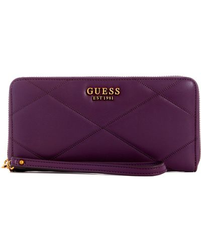Guess Cilian Slg Zip Around Wallet L Amethyst - Paars