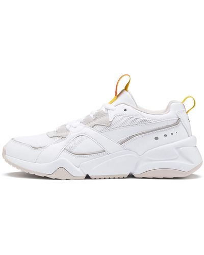 Puma nova 2 white and hotsell pastel trainers