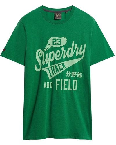 Superdry University Scripted Graphic Tee T-shirt - Green