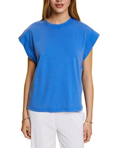 Esprit 053cc1k328 T-shirt - Blue