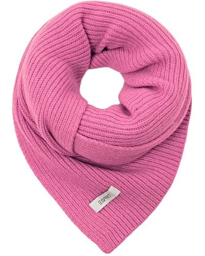 Esprit Schal aus Wollmix - Pink