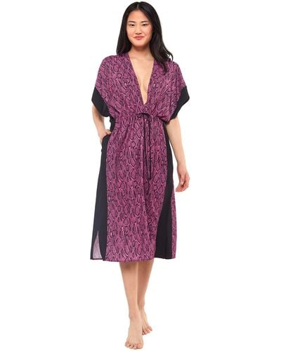 Jessica Simpson Standard Basic Swim Bathing Suit Cover Up Multiple Style Available - Purple