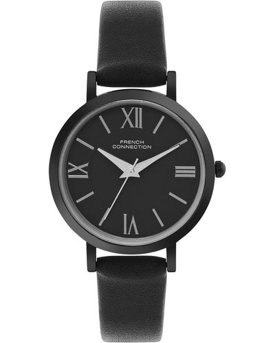 French Connection Analog Black Dial Watch-fcn00037g