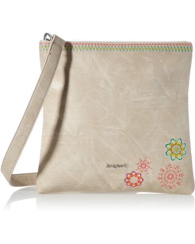 Desigual Pu, Across Body BAG Donna, Marrone - Neutro