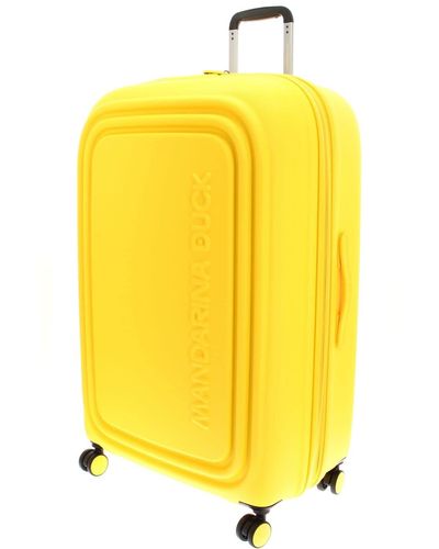 Mandarina Duck Logoduck + Trolley Xl Exp P10szv35 Gepäck- Koffer - Gelb