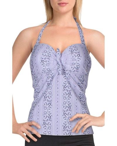 Jessica Simpson Standard Mix N Match Bandana Print Swimsuit Separates Bottom - Blue