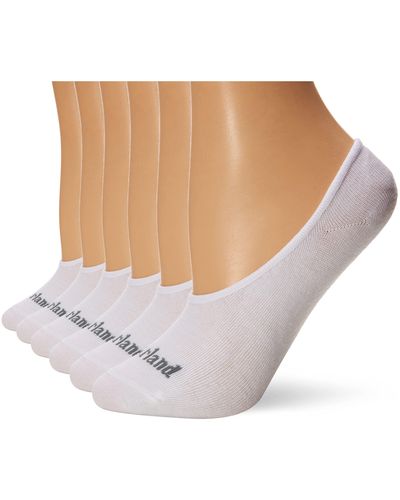 Timberland 6-pack Basic Low Liner Socks - White