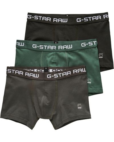G-Star RAW Classic Trunk Clr 3 Pack Pantalones Cortos - Verde
