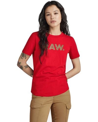 G-Star RAW Raw. Slim T-shirt - Red