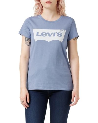 Levi's The Perfect Tee T-shirt Vrouwen - Blauw