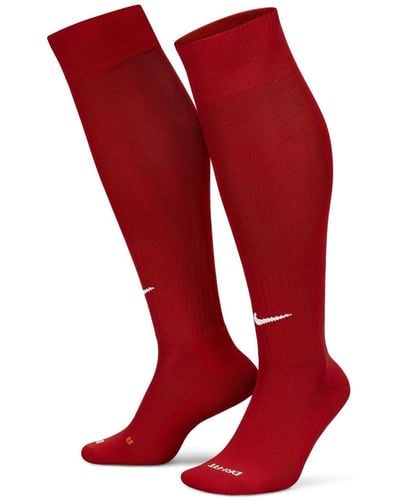 Nike Adult Knee High Classic Football Dri Fit Football Socks - Red