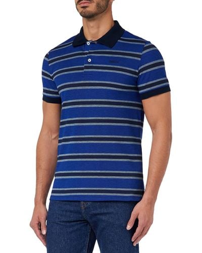 Geox M Camiseta Tipo Polo - Azul