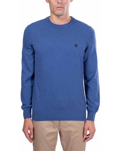 Timberland Basic Jumper With Logo - Blue