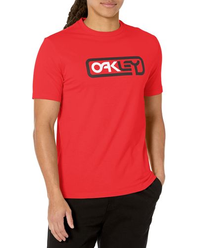 Oakley Erwachsene Locked in B1b T-Shirt - Rot