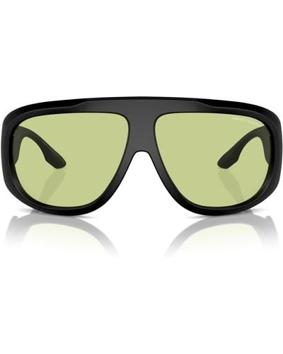 Oakley A|x Armani Exchange Ax4143su Universal Fit Aviator Sunglasses - Green