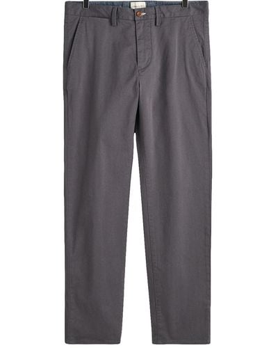 GANT Regular Twill Chinos Dress Trousers - Grey