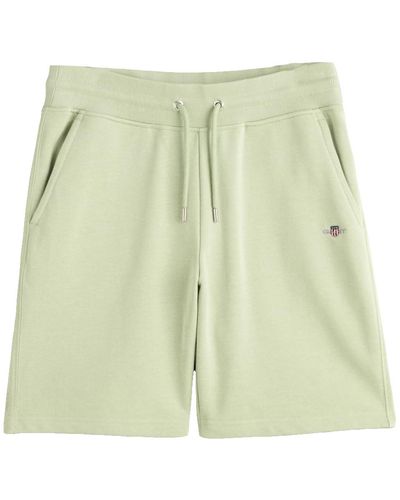 GANT REG Shield Sweat Lässige Shorts - Grün