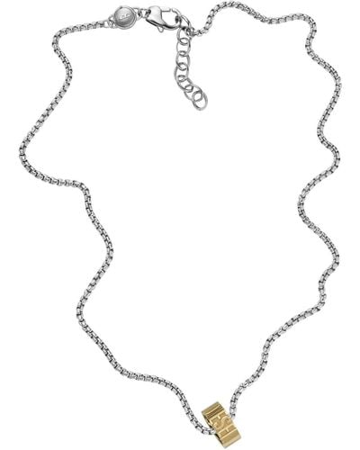 DIESEL Halskette Für Männer Stahl - Weiß