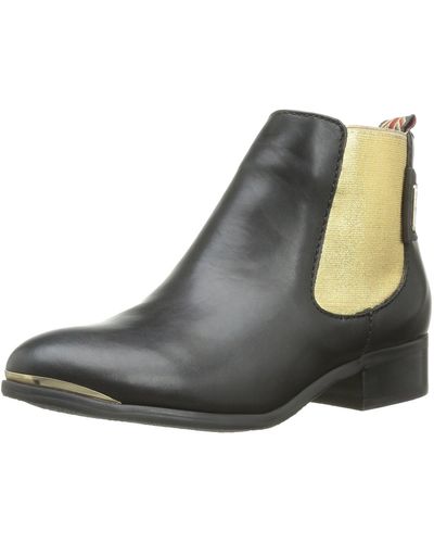 Pepe Jeans S Cambridge 3 Gold Cowboy Boots Pfs50339 4 Uk - Black