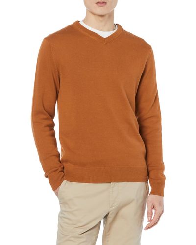 Amazon Essentials V-neck Sweater - Brown