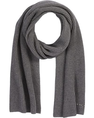 Calvin Klein Basic Rib Knit Scarf 30x180cm - Grey
